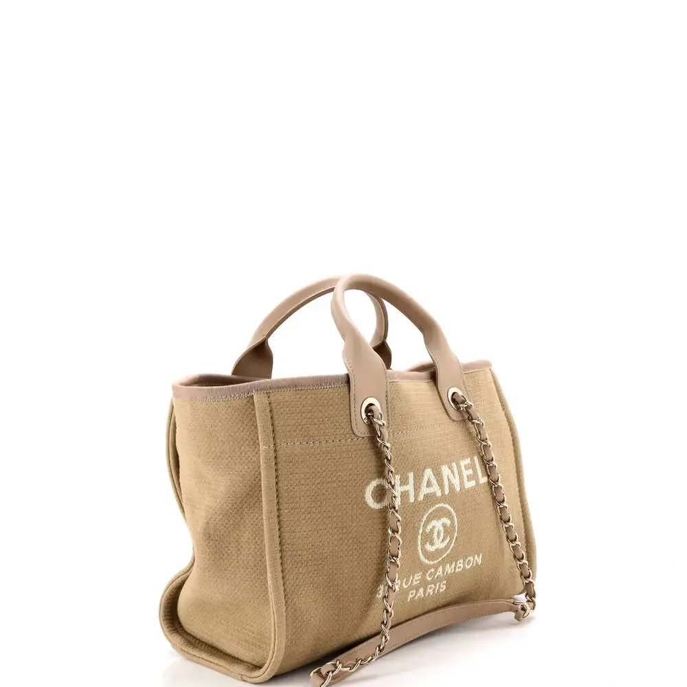 Chanel Deauville Nm Tote Mixed Fibers #265104C43B - Picture 3 of 7